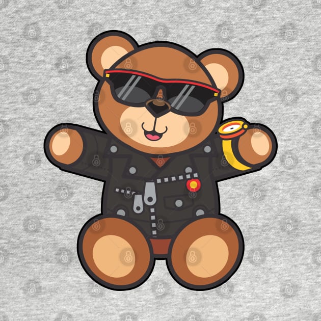 Biker Teddy Bear by Vector-Artist